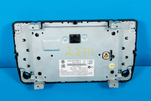 Bilstereo navigasjon betjeningspanel til VW Golf VII 2012-2017 (Fase 1)  (VAG|5G0 919 605 D|)