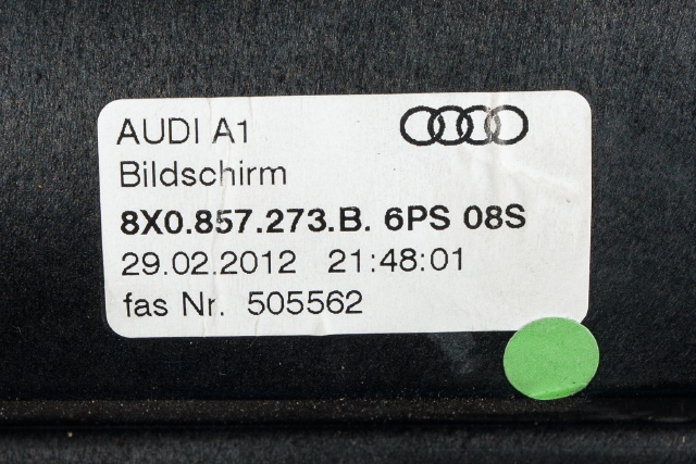 Instrument head-up display (HUD) til Audi A1 2010-2014 (Type I, Fase 1)  