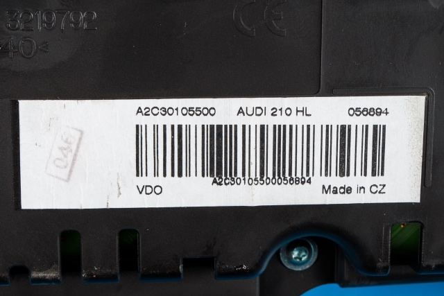 Instrumentpanel til Audi A1 2010-2014 (Type I, Fase 1)  (VAG|8X0 920 930 C|)