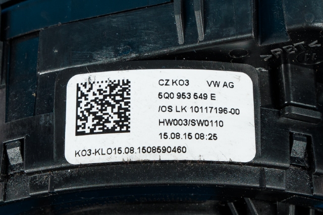 Bryter combi til Audi A3 2012-2016 (Type III, Fase 1)  (VAG|8V0 953 521 ER|)