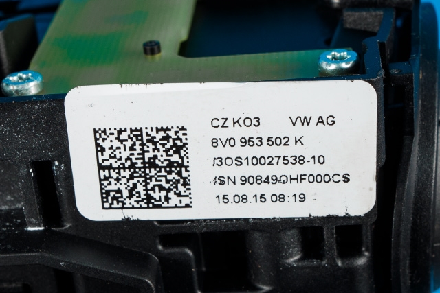 Bryter combi til Audi A3 2012-2016 (Type III, Fase 1)  (VAG|8V0 953 521 ER|)
