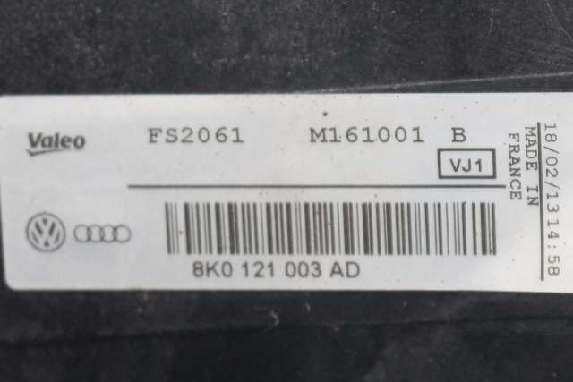 Kjølevifte til Audi A6 2011-2014 (Type IV, Fase 1) (C7) (C7) (VALEO|M161001 B|8K0 121 003 AD|)