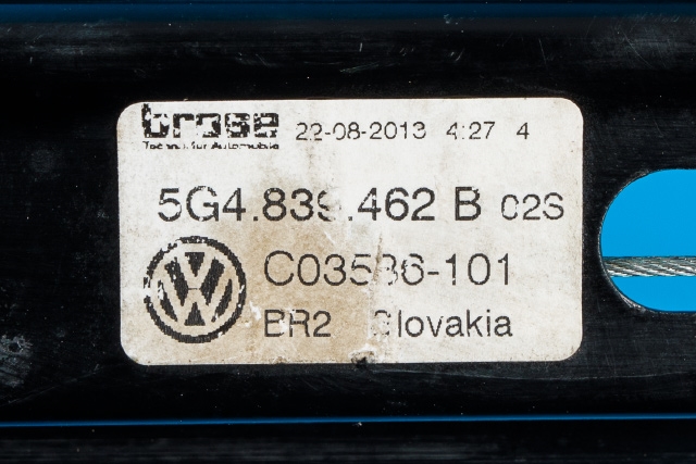 Ruteheis høyre bak til VW Golf VII 2012-2017 (Fase 1)  (VAG|5G4 839 462 B|)