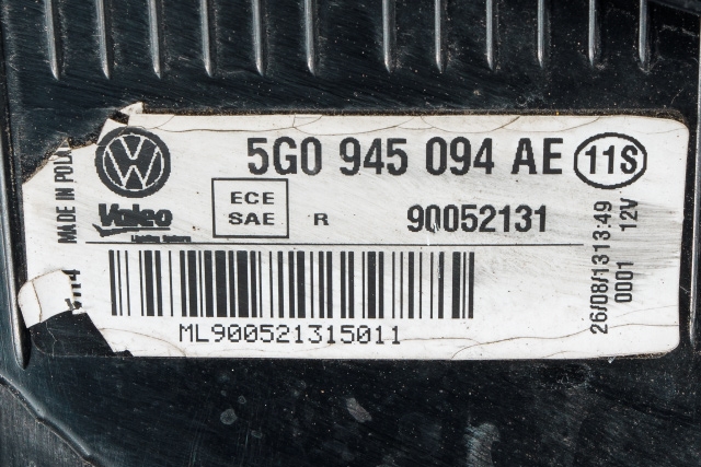 Baklykt høyre indre til VW Golf VII 2012-2017 (Fase 1)  (VAG|5G0 945 094 AE|)