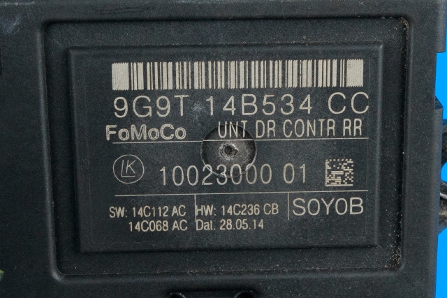 Styreenhet dør høyre bak til Ford Mondeo 2011-2014 (Type IV, Fase 2)  (FORD|9G9T-14B534-CC|)