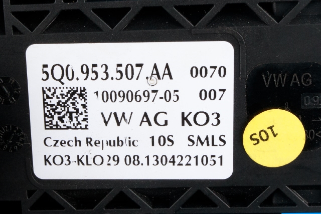 Bryter combi til Škoda Octavia 2013-2016 (Type III, Fase 1)  (VAG|5Q0 953 507 AA|)