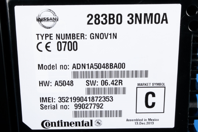 Styreenhet diverse til Nissan Leaf 2011-2017 (Type I)  (NISSAN|283B0-3NM0A|)