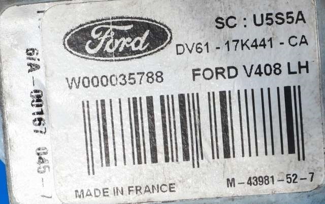 Viskermotor bakrute venstre til Ford Transit Connect 2013-2018 Type II, Fase 1 (VALEO|W000035788|DV61-17K441-CA|)