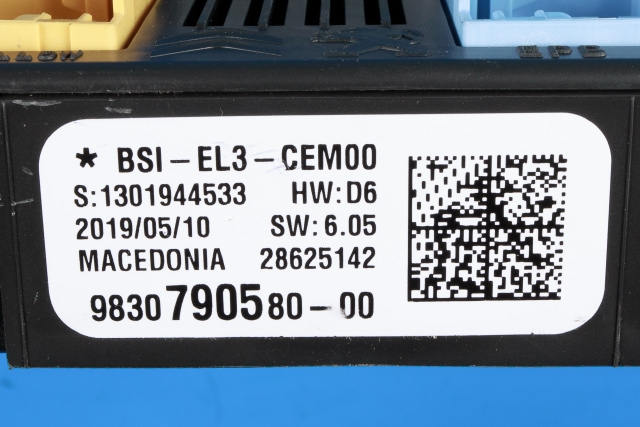 Styreenhet diverse til Toyota Proace 2016-->> (Type II) (PSA|98 307905 80-00|)