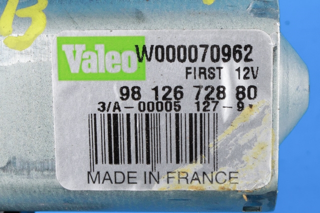 Viskermotor bakrute til Toyota Proace 2016-->> (Type II)  (PSA|98 126728 80|)