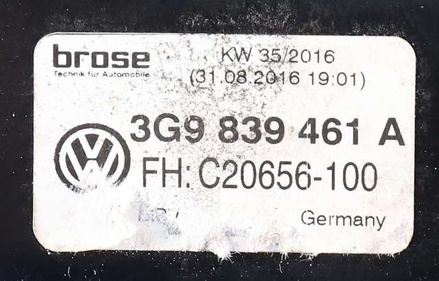 Ruteheis venstre bak til VW Passat 2015-2019 (Fase 1) (B8) (B8) (VAG|5Q4 959 802 D|)