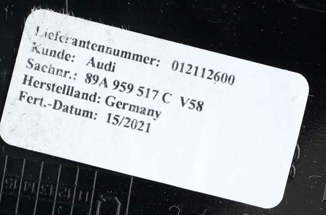Deksel til Audi Q4 e-tron 2021-->> (VAG|89A 959 517 C|)