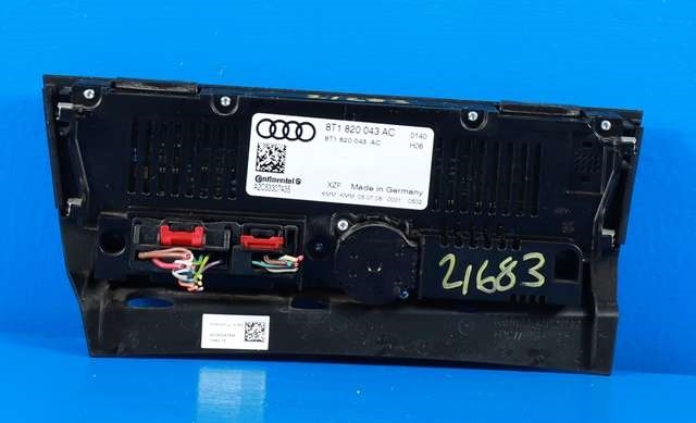 Varmeapparat betjening til Audi A4 2007-2014 (Type IV) (B8) (B8) (VAG|8T1 820 043 AC|)
