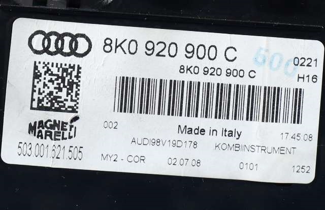 Instrumentpanel til Audi A4 2007-2014 (Type IV) (B8) (B8) (VAG|8K0 920 900 C|)
