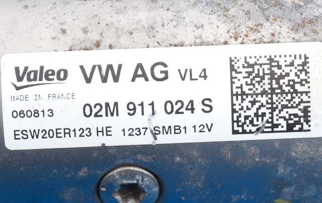 Starter diesel til VW Golf VII 2012-2017 (Fase 1)  (VALEO|ESW20ER123|02M 911 024 S|)