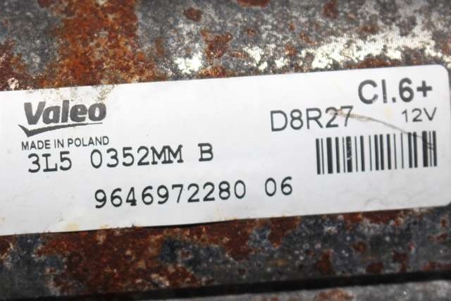 Starter diesel til Toyota Proace 2013-2016 (Type I) (VALEO|D8R27|96 469722 80|)