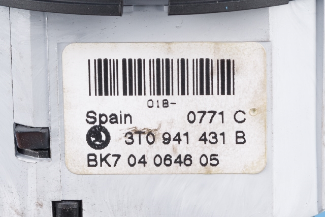 Bryter lys til Škoda Superb 2008-2015 (Type II)  (VAG|3T0 941 431 B|)