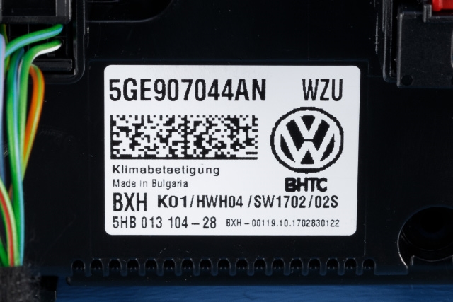 Varmeapparat betjening til VW Golf VII 2017-2020 (Fase 2)  (VAG|5GE 907 044 AN|)