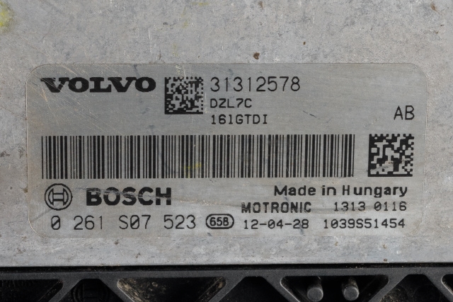 Styreenhet motor til Volvo V40 2012-2019  (BOSCH|0 261 S07 523|31312578|)