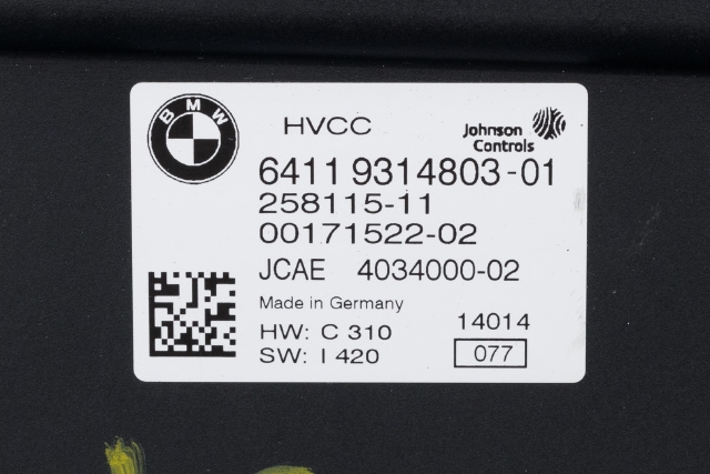 Styreenhet diverse til BMW i3 2013-2022 (BMW|64.11-9 314 803|)