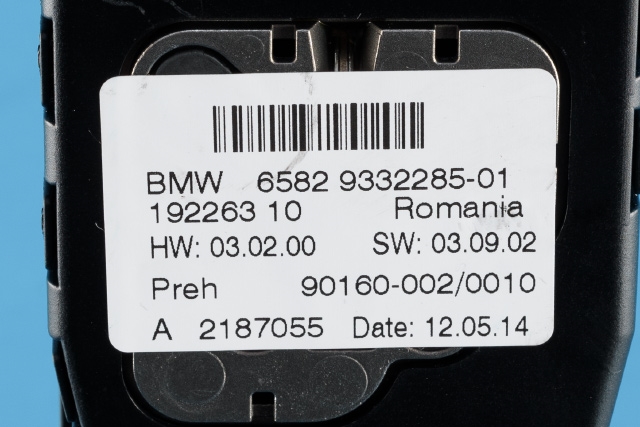Bilstereo navigasjon betjeningspanel til BMW i3 2013-2022 (BMW|65.82-9 332 285|)