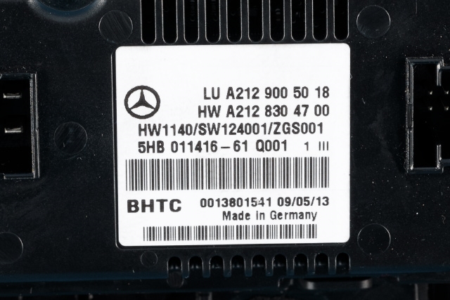 Varmeapparat betjening til Mercedes E-Klasse, Coupe/Cab 2013-2017 (Fase 2) (C207) (C207) (HELLA|5HB 011 416-61|A 212 900 50 18|)