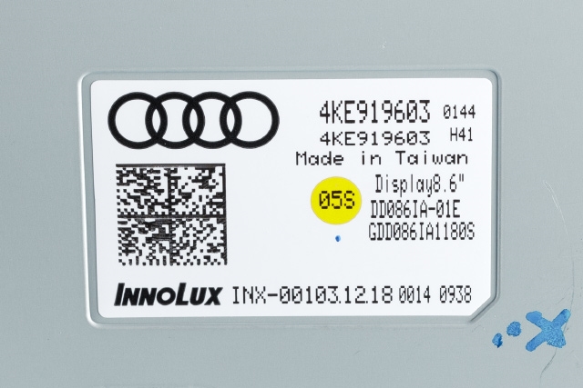 Varmeapparat betjening til Audi e-tron 2018-->>  (VAG|4KE 919 603|)