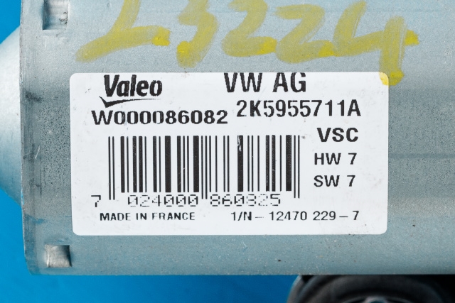 Viskermotor bakrute til VW Caddy 2015-2020 (Type III, Fase 3)  (VAG|2K5 955 711 A|)