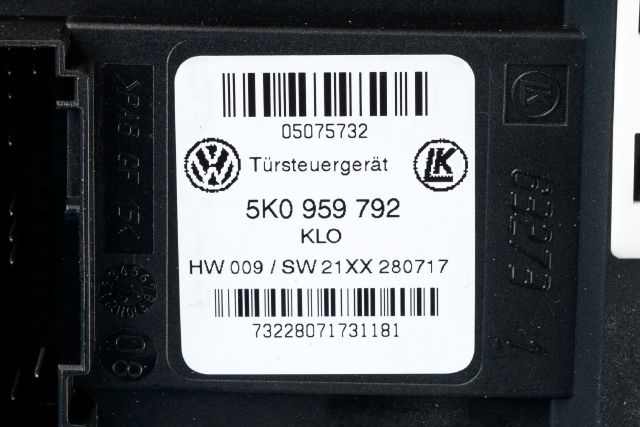 Ruteheis høyre foran til VW Caddy 2015-2020 (Type III, Fase 3)  (VAG|2K5 959 702|5K0 959 792|)