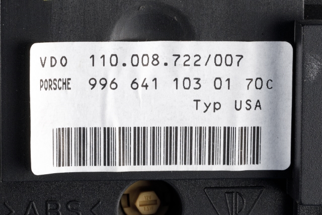 Instrumentpanel til Porsche 911 1998-2005 (996) (996) (VDO|110.008.722/007|996.641.103.01|)
