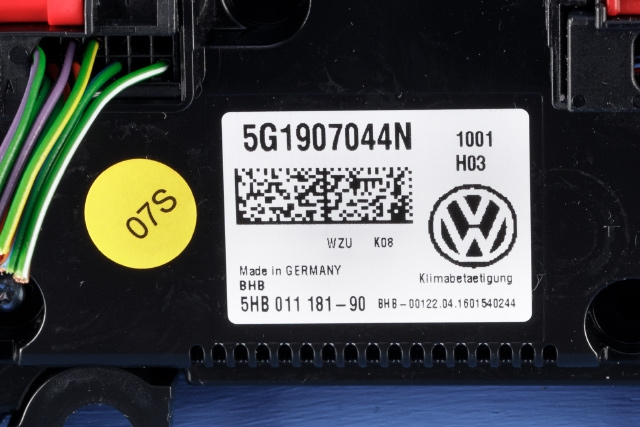 Varmeapparat betjening til VW Golf VII 2012-2017 (Fase 1) (VAG|5G1 907 044 N|)