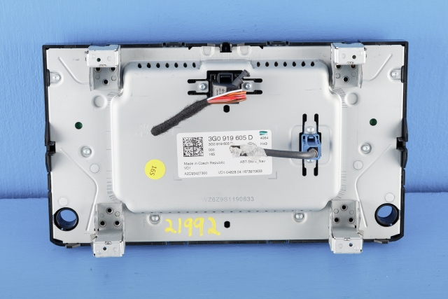Bilstereo navigasjon betjeningspanel til VW Golf VII 2012-2017 (Fase 1) (VAG|3G0 919 605 D|)
