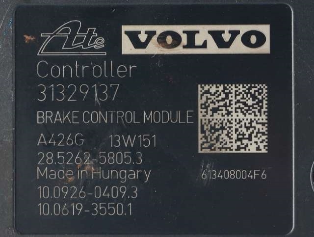 ABS sentral til Volvo XC60 2008-2013 (Type I, Fase 1)  (VOLVO|P31329137|)