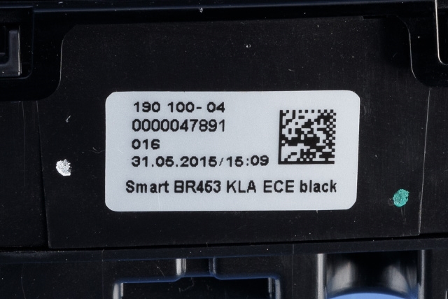 Varmeapparat betjening til Smart Forfour 2015-->> (Type II) (W453) (W453) (RENAULT|2751 05919R|)