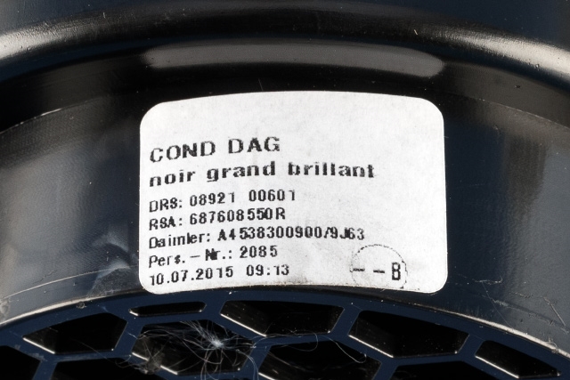 Dashbord friskluftdyse venstre til Smart Forfour 2015-->> (Type II) (W453) (W453) (RENAULT|6876 08550R|)
