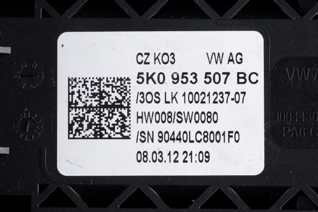 Bryter combi til VW Golf VI 2008-2012 (VAG|5K0 953 507 BC|)