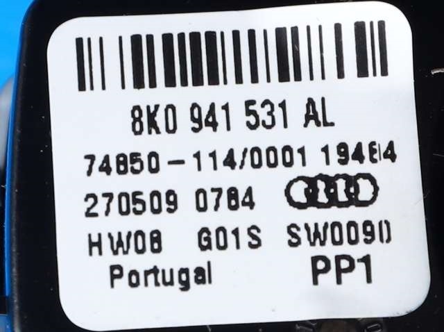 Bryter lys til Audi A4 2007-2014 (Type IV) (B8) (B8) (VAG|8K0 941 531 AL|)