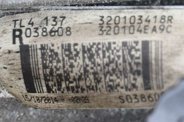 Girkasse manuell 6-trinn til Nissan Qashqai 2014-2021 (Type II)  (RENAULT|3201 03418R|32010-4EA9C|)