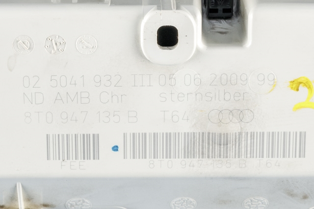 Taklyspanel til Audi A4 2007-2014 (Type IV) (B8) (B8) (VAG|8T0 947 135 B|)