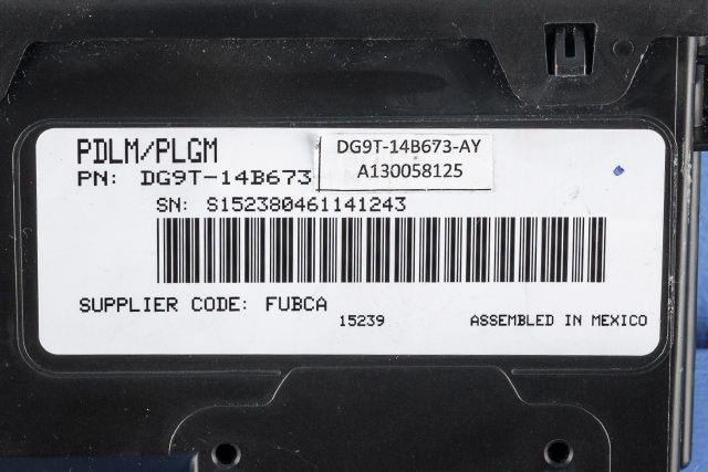 Styreenhet diverse til Ford S-Max 2015-->> (Type II) (FORD|DG9T-14B673-AY|)