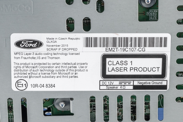 Bilstereo navigasjon til Ford S-Max 2015-->> (Type II)  (FORD|EM2T-19C107-CG|)