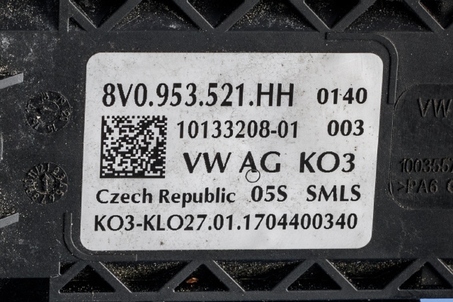 Bryter combi til Audi A3 2016-2020 (Type III, Fase 2)  (VAG|8V0 953 521 HH|)