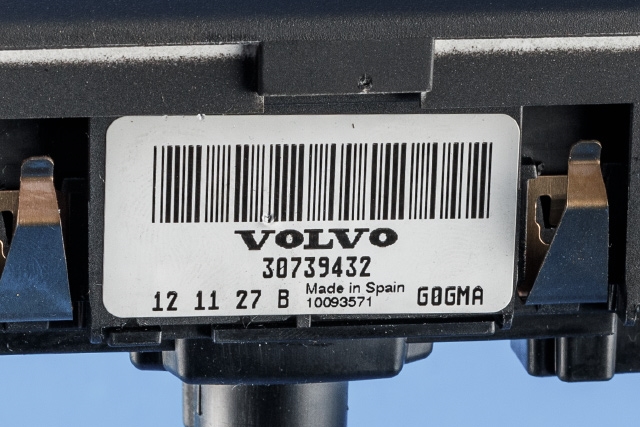 Bryter lys til Volvo V60 2010-2013 (Type I, Fase 1)  (VOLVO|30739432|)
