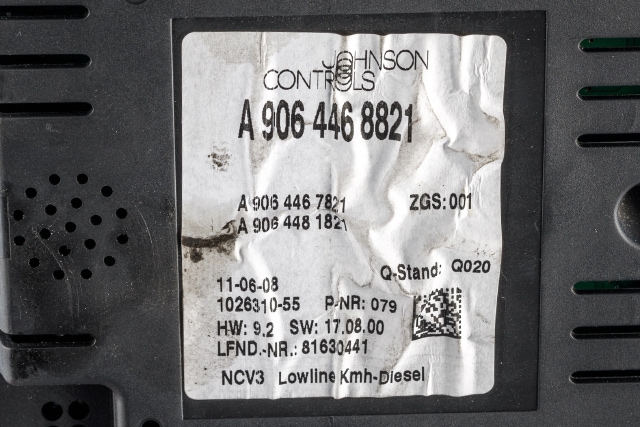 Instrumentpanel til Mercedes Sprinter 2006-2013 (Fase 1) (906) (906) (JOHNSON|1026310-55|A 906 446 88 21|)