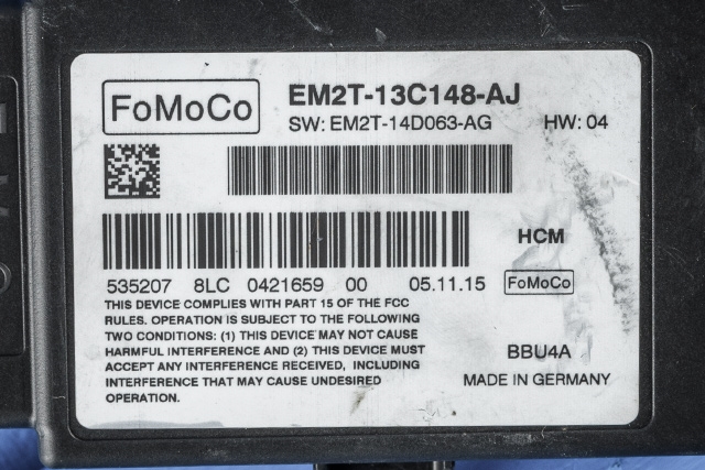 Styreenhet diverse til Ford S-Max 2015-->> (Type II)  (FORD|EM2T-13C148-AJ|)