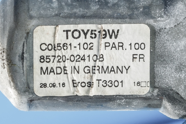 Ruteheis venstre foran til Toyota Auris 2015-2019 (Type II, Fase 2) (TOYOTA|85720-02410-B|)