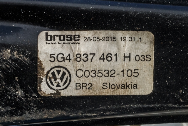 Ruteheis venstre foran til VW Golf VII 2012-2017 (Fase 1)  (VAG|5G4 837 461 H|)