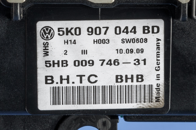 Varmeapparat betjening til VW Golf VI 2008-2012 (HELLA|5HB 009 746-31|5K0 907 044 BD|)