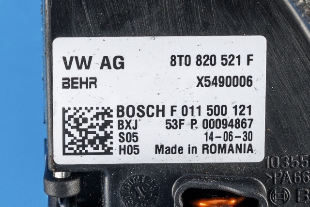 Varmeapparat motor til Audi A4 2007-2014 (Type IV) (B8) (B8)