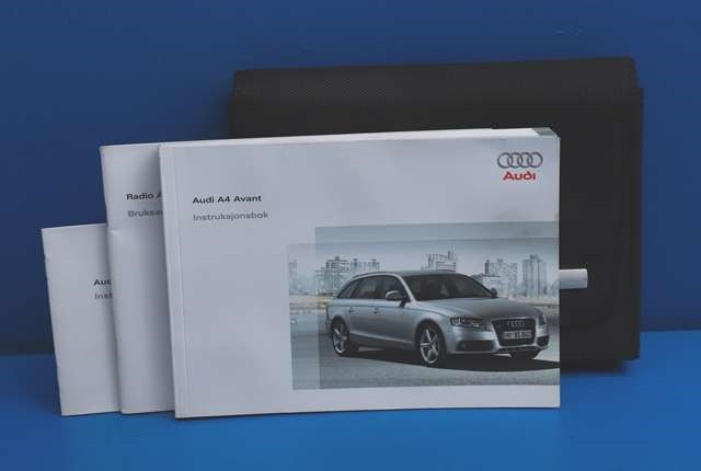 Instruksjonsbok til Audi A4, 2007-2014 (Type IV) (B8) (B8)